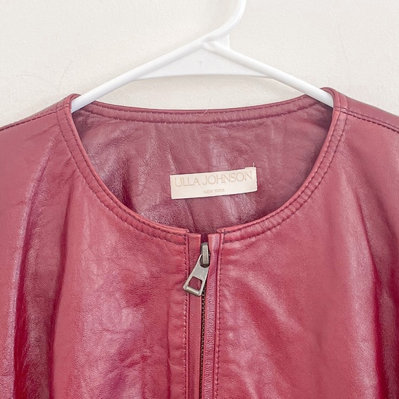 Ulla Johnson Briar Leather Jacket in Mahogany S - Picture 7 of 16